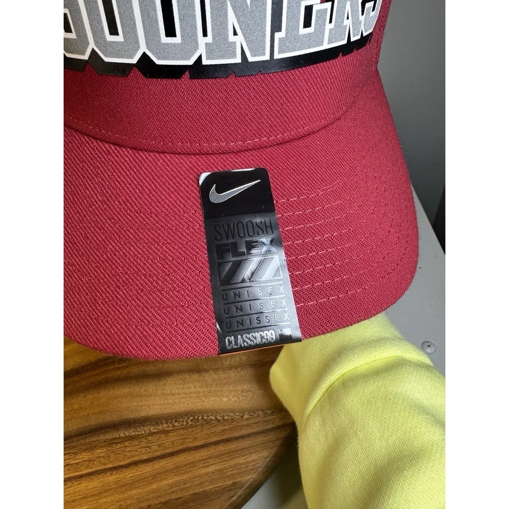 Nike Oklahoma Sooners Verbiage Swoosh Flex DNA Navy‎ Classic 99 Hat